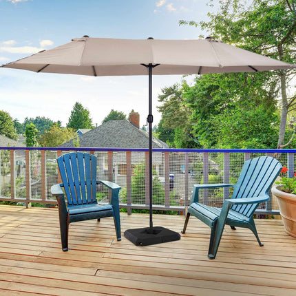 Black HDPE umbrella stand - durable and elegant