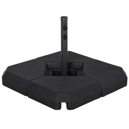 Black HDPE umbrella stand - durable and elegant