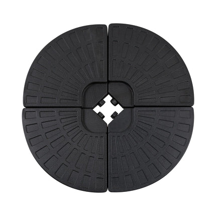 Heavy parasol weight, 52 kg water/68 kg sand, black