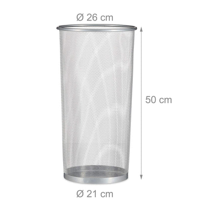 Umbrella stand made of wire mesh