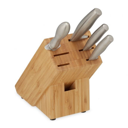 Unassembled bamboo knife block