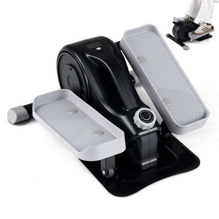 Under Desk Elliptical Pedal Exerciser, Black, Compact & Quiet
