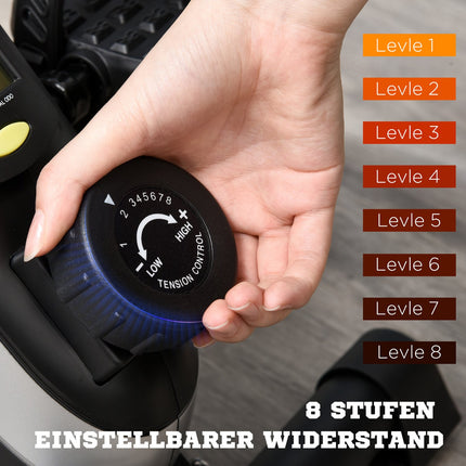 Under-Desk Pedal Exerciser with LCD Display, Adjustable Resistance