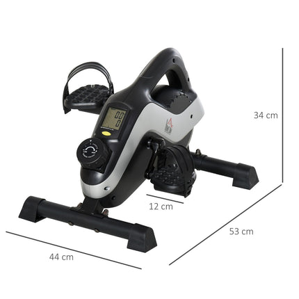 Under-Desk Pedal Exerciser with LCD Display, Adjustable Resistance
