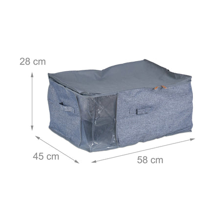 Underbed Storage Bags, Foldable with Zipper, 3-Pack