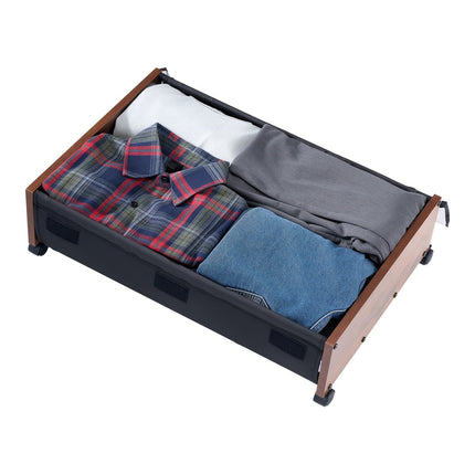 Underbed Storage Bins With Lockable Wheels, 2-Pack
