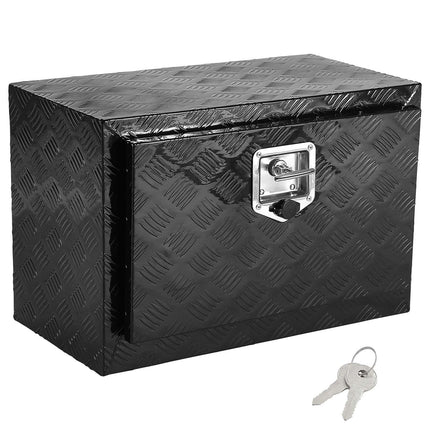 Underbody Truck Tool Box, Aluminum Diamond Plate, 24x17x18