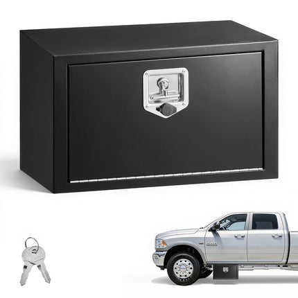 Underbody Truck Tool Box, Steel, 24 x 12 x 14 in, Lock