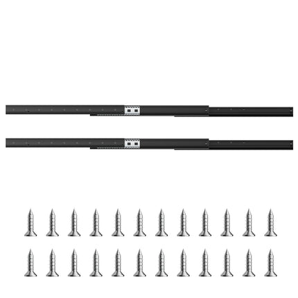 Undermount Drawer Slides 24 In, Ball Bearing, 260 lb