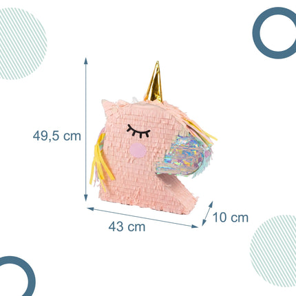 Unicorn Piñata Set – Stick And Blindfold Mask