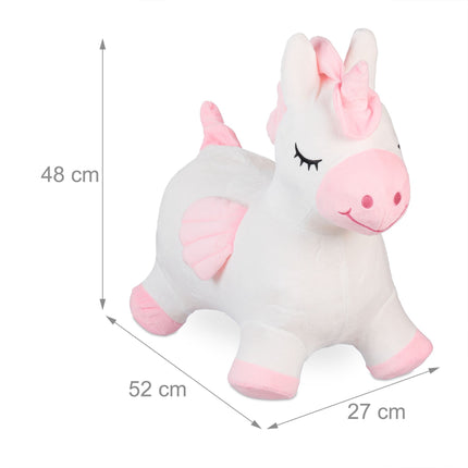Unicorn jumping animal with cap
