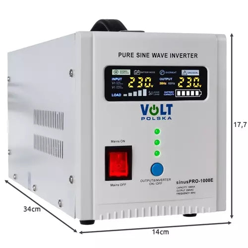 Uninterruptible Power Supply UPS SINUS PRO 1000E 12 / 230V