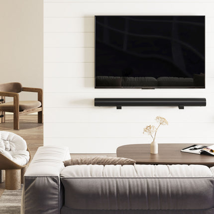Universal Soundbar Wall Mount, 90-154mm, Black