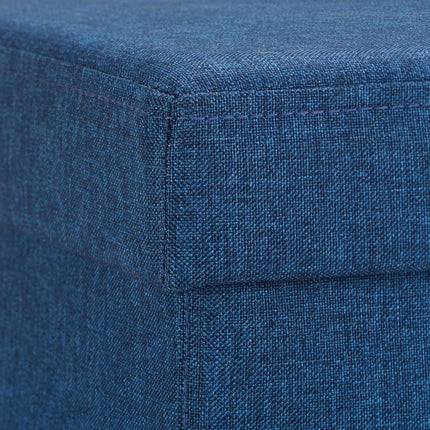 Upholstered stool with colorful stripes
