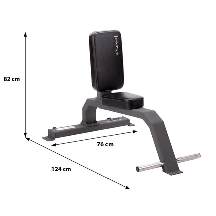 Upright Exercise Bench, Commercial Grade, Adjustable