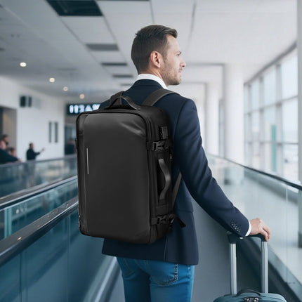 Vacuum Travel Backpack 65L – Expandable, TSA Lock