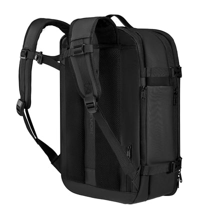 Vacuum Travel Backpack 65L, Pump, TSA Lock, Gray