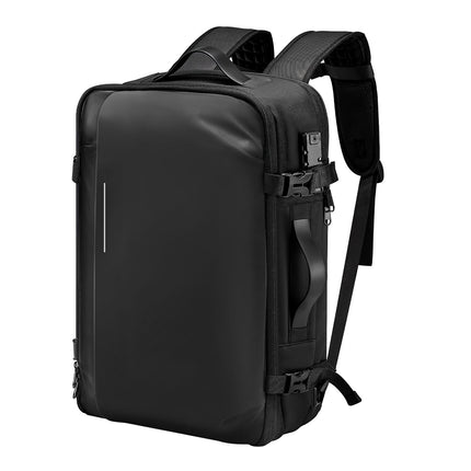 Vacuum Travel Backpack 65L with Pump, TSA Lock, Black