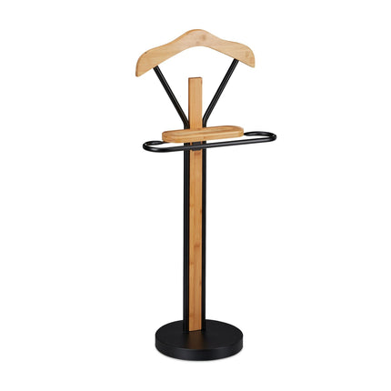 Valet Stand – Bamboo & Steel Suit Organizer