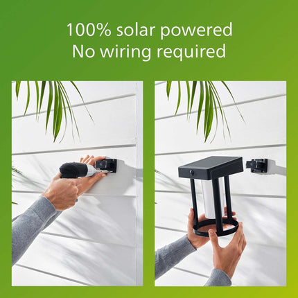 Vapora Wall Lamp Solar LED 200lm Black
