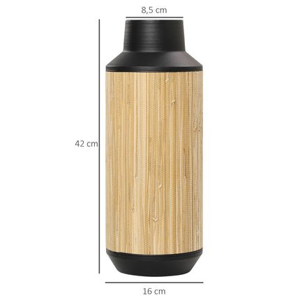 Flower vase in metal, non-slip, country style, 42 Cm