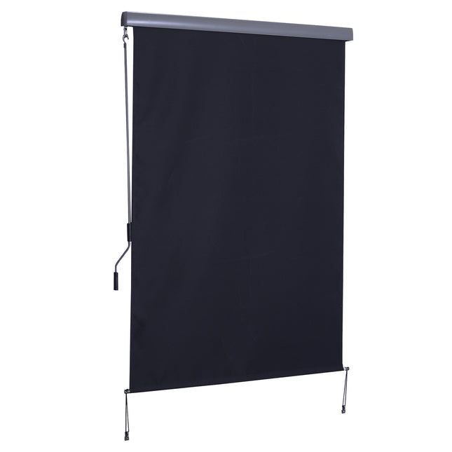 Balcony Roller blind, Polyester, Wind protection, 140x200 cm