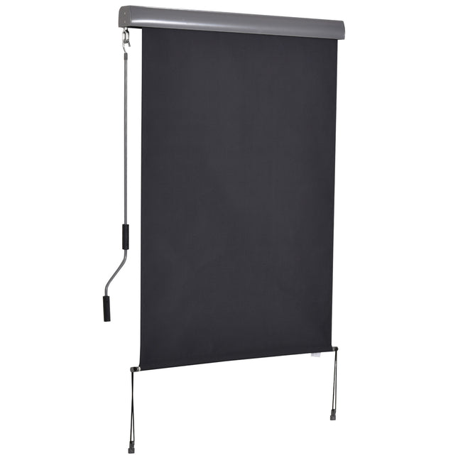 Balcony protection screen with hand crank, 100x140cm