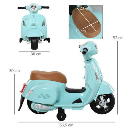 Electric Ride-On Vespa for children, 18-36 months, green