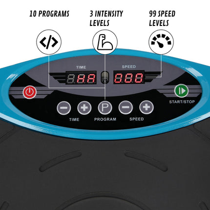 Vibrating Platform, Azure, Fitness Exercise Equipment