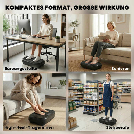 Vibration Plate with 120 Levels, Remote, LED Display, Black