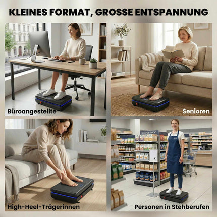 Vibration Plate with 120 Levels, Resistance Bands, LED Display