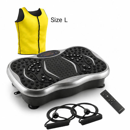 Vibration Platform and Men's Sauna Vest L InnovaGoods, Speaker, Remote, 200 W