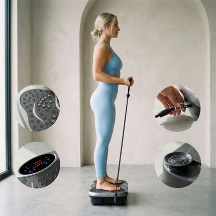 Vibration Platform and Men's Sauna Vest L InnovaGoods, Speaker, Remote, 200 W
