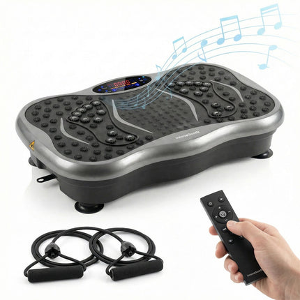 Vibration Platform with Bluetooth, Bands & Remote