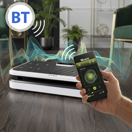 Vibration Platform with Push-Up Bars, Bluetooth, 5 Programs