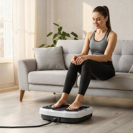 Vibration Platform with Resistance Bands, Bluetooth, 5 Programs