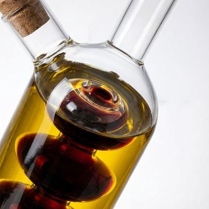 Vinegar & Oil Dispenser Set, 2-in-1 Borosilicate Glass