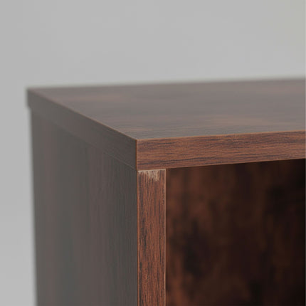 Vintage Bookcase, 5-Shelf Wood-Grain Veneer