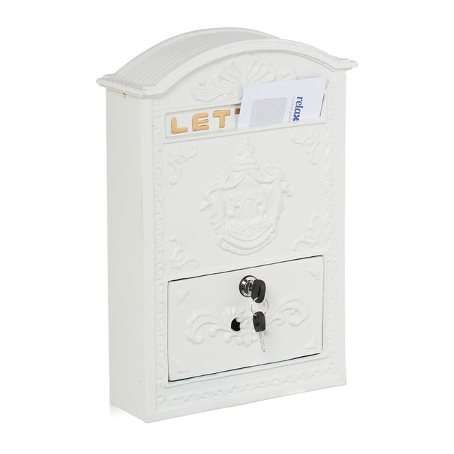 Vintage Letterbox with Lock – Nostalgic Post Box