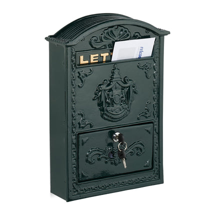 Vintage Letterbox with Lock – Nostalgic Post Box