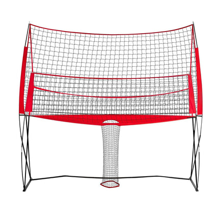 Volleyball Training Net System, 2-in-1, Adjustable, Ball Return