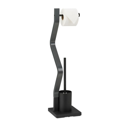 WC chair black/grey