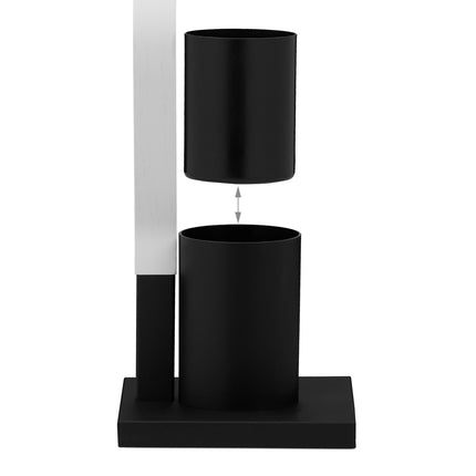 WC chair black/white