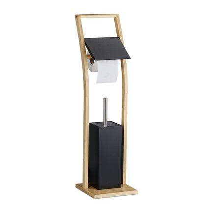WC chair in bamboo black