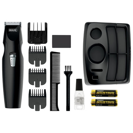 Wahl Beard & Moustache Trimmer, High-Carbon Steel Blades, Battery Operated