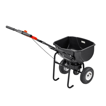 Walk-Behind Broadcast Spreader, 60 lb, 8 in Tires