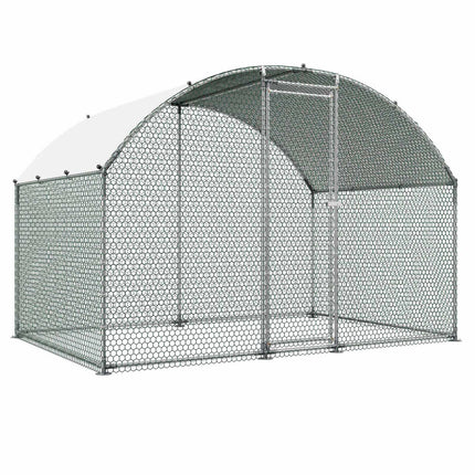 Walk-In Chicken Run 9.8x6.5x6.5 ft, Cover, Lock