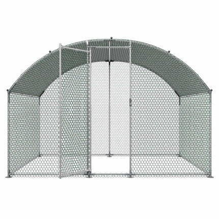 Walk-In Chicken Run 9.8x6.5x6.5 ft, Cover, Lock