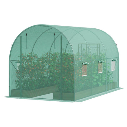 Walk-In Tunnel Greenhouse 9.6x6.4x6.2 ft, 6 Windows