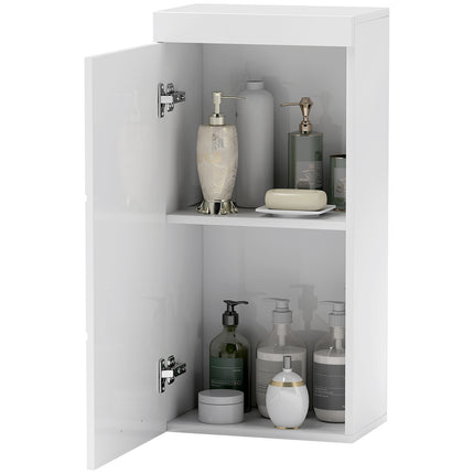 Wall-mounted medicine cabinet, white, 2 shelves